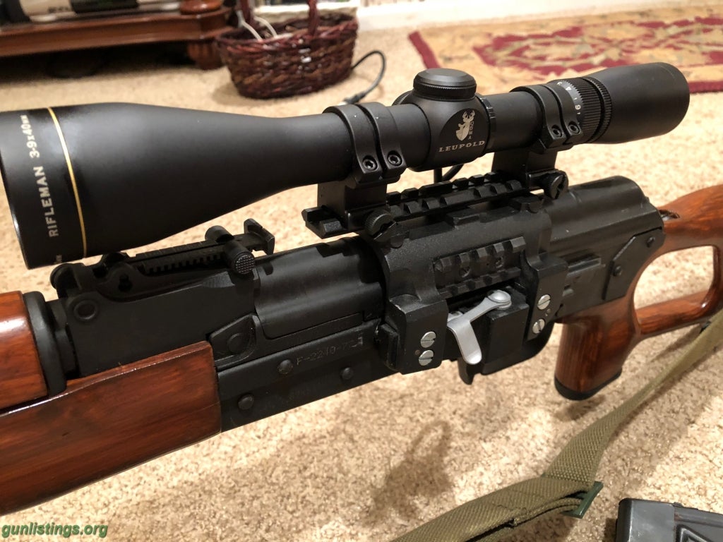 Rifles PSL 54C 7.62x54R 4 Mags 2 Scopes