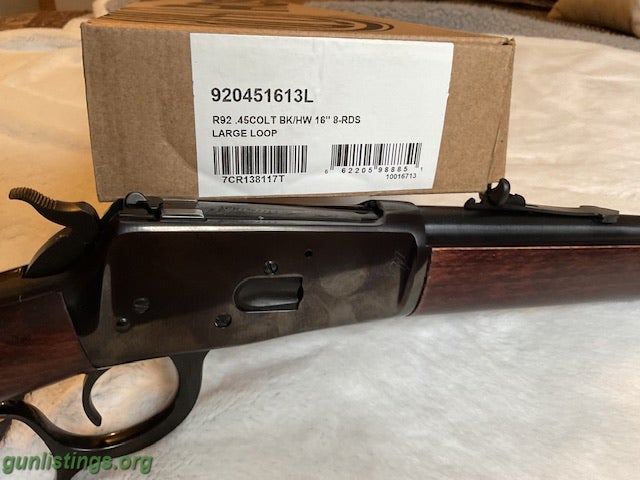 Rifles Rossi R92 45LC  NIB