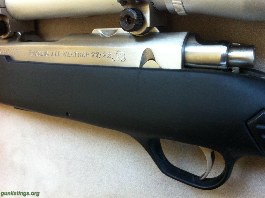 Rifles RUGER 77/22 .22LR STAINLESS ALL WEATHER