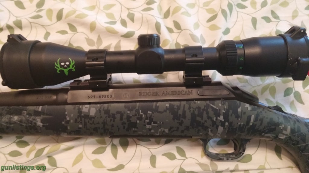 Rifles Ruger American .270 W/ Bushnell Bone Collector 3x9x40