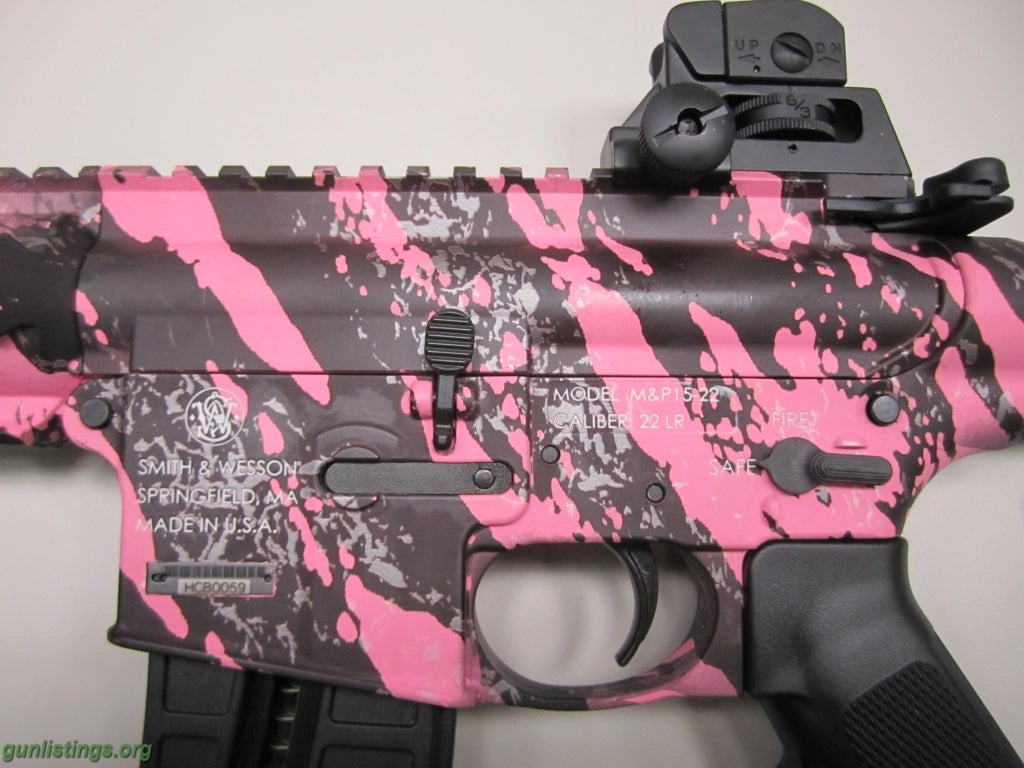 Rifles S&W 15-22 Pink Camo