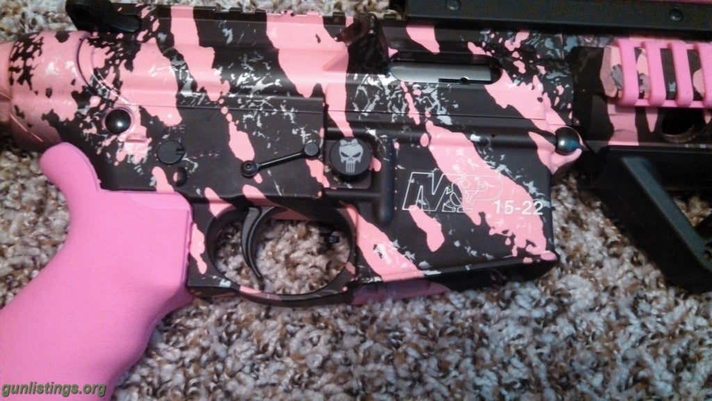 Rifles S&w Pink Camo M&p Ar 15-22 With Ammo & Extras