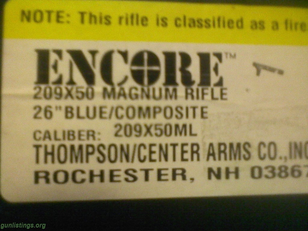 Rifles T/C Encore