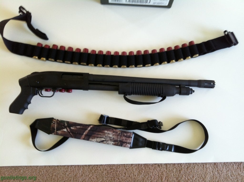 Shotguns Mossberg 12 Ga W/breacher Tip, OO Buckshot Pkg