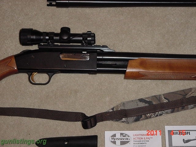 Shotguns Mossberg 500 12 Ga Combo W/scope